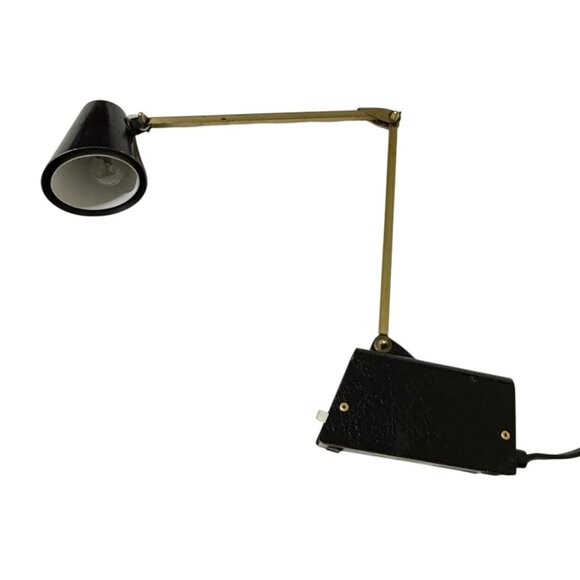 Dazor Adjustable Desk Lamp Black Small MCM 60's Works Hi/Low Setting Vintage - Picture 8 of 11